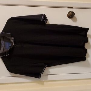 FAIRLANE Men's Black Short Sleeve Polo - Size Large